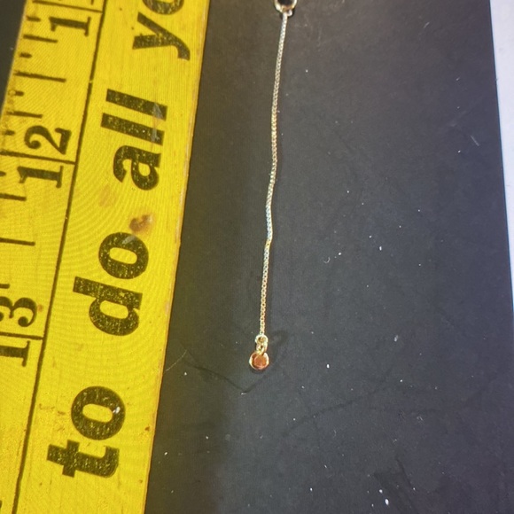 14k GP Levi double 2 necklace circle & Y - Picture 10 of 15